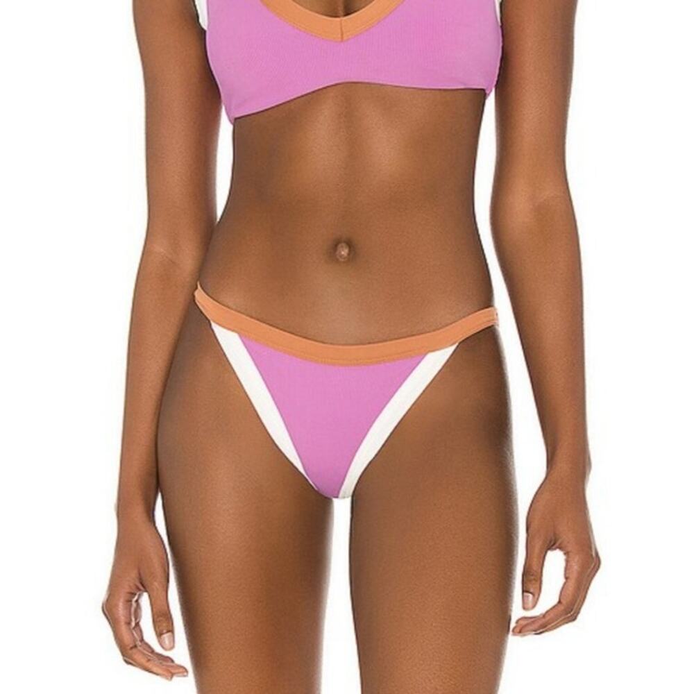 L*Space Vacay Bikini Bottom in Pink/Purple Size XS NWT